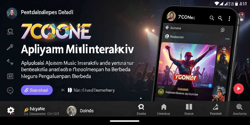 Tampilan gameplay 7CONE dengan interaksi musik yang seru.