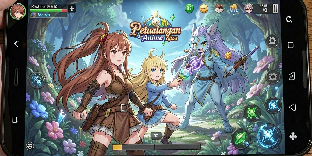 Tampilan gameplay yang menarik dari game Anime 8180.