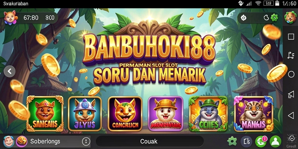 Screenshot BANBUHOKI88 menampilkan gameplay Slot yang seru dan dinamis.