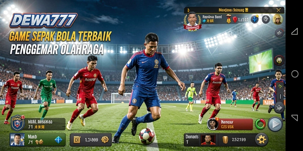 Tampilan permainan DEWA777 dengan aksi seru di lapangan.