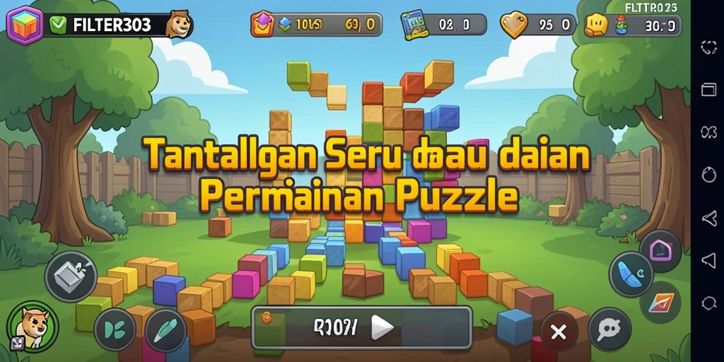 Gameplay seru dalam FILTER303 menantang pikiranmu.