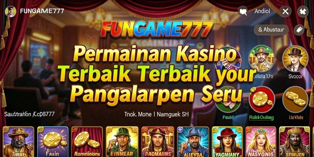 Screenshot FUNGAME777 menampilkan gameplay kasino yang seru dan mengasyikkan.