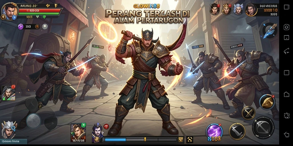 Tampilan gameplay seru dari GLOWIN88 dalam pertarungan Battle Royale.
