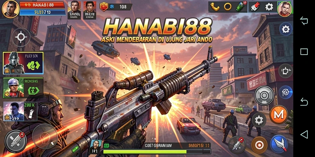 Tampilan menegangkan dari pertarungan di HANABI88.