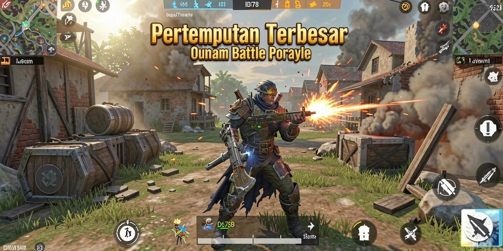 Gameplay seru ID678 dalam mode Battle Royale yang menegangkan.