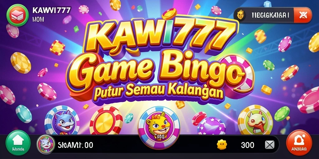 Tampilan gameplay KAWI777 yang menarik dan penuh warna.