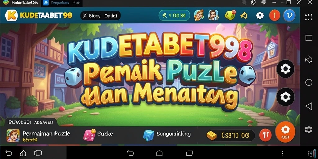 Screenshot gameplay KUDETABET98 dengan tantangan puzzle yang seru.