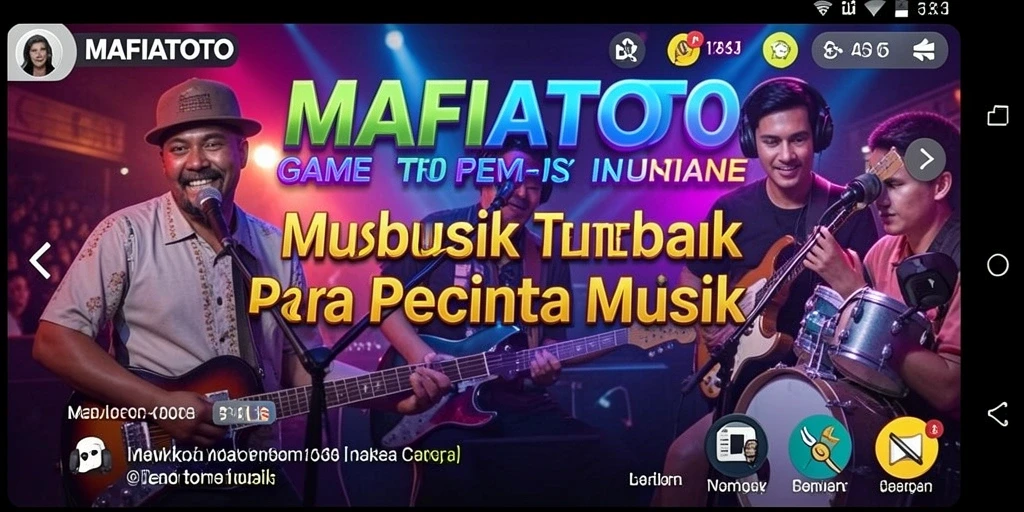 Screenshot gameplay MAFIATOTO yang menunjukkan keseruan bernyanyi bersama.
