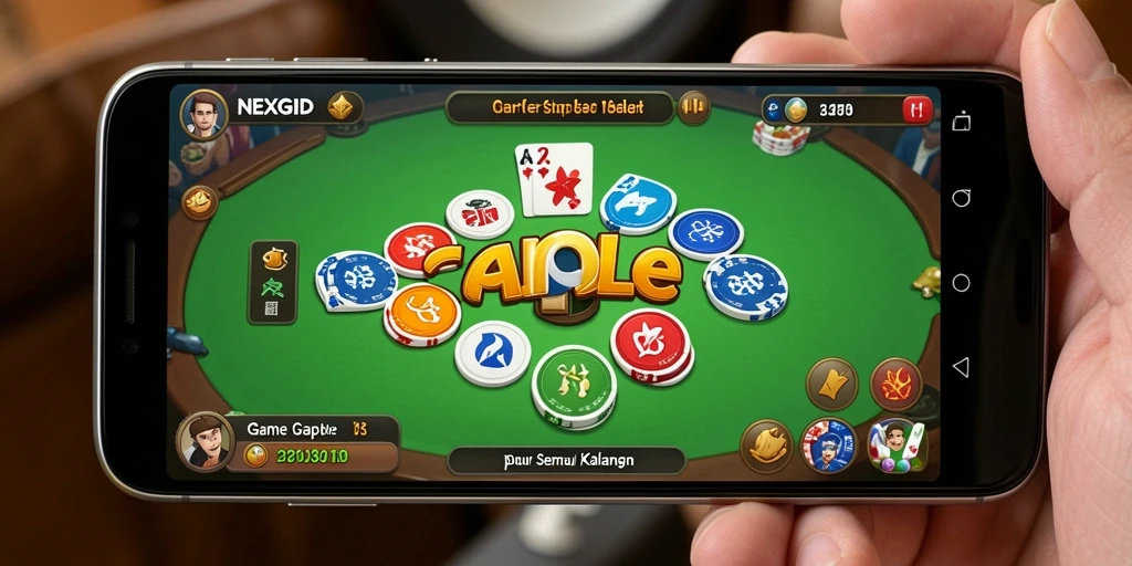 Tampilan gameplay Gaple yang seru dan interaktif di NEXGID.