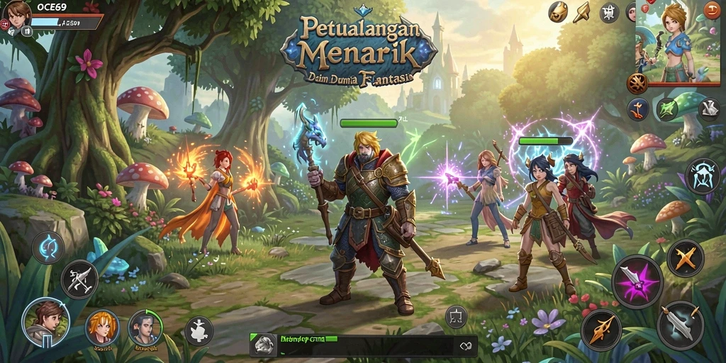 Screenshot gameplay OCE69 menampilkan aksi petualangan seru.