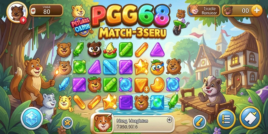 Tampilan menawan dari gameplay PGG68 yang penuh warna dan tantangan.