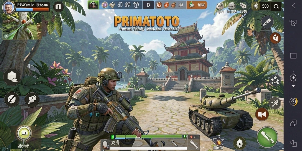 Tangkapan layar display gameplay menarik dan interaktif dari PRIMATOTO.