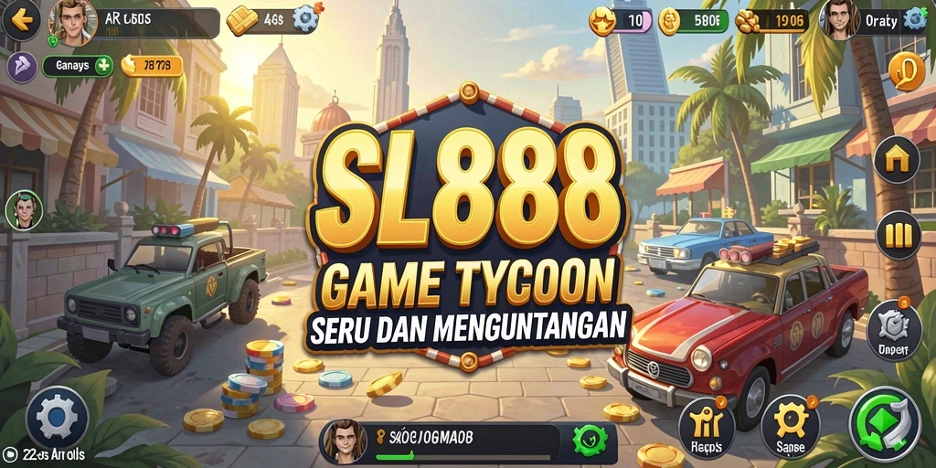 Tampilan gameplay seru SL888 yang menantang para pemain untuk menjadi tycoon.