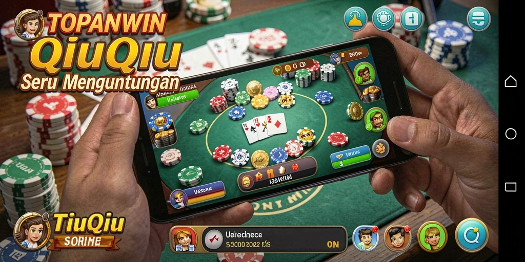 Screenshot gameplay <strong>TOPANWIN</strong> menampilkan aksi QiuQiu yang seru.