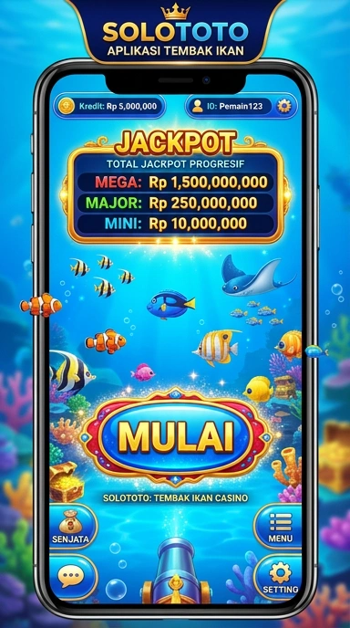 Antarmuka pengguna solototo yang sederhana dan menarik.