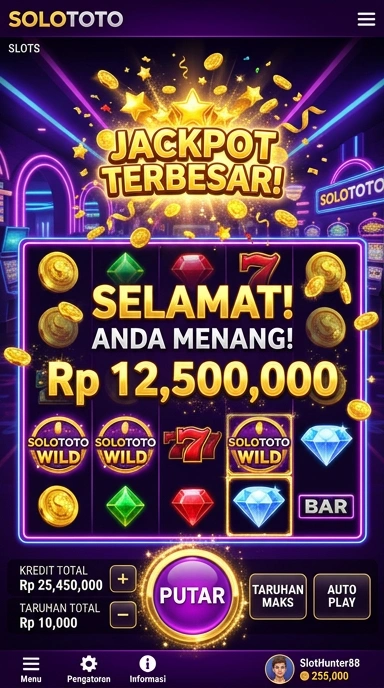 Pengguna solototo sedang menjelajahi kategori aplikasi terbaru.